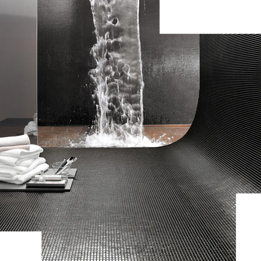 Tyles keramische tegels wellness zwart mozaiek