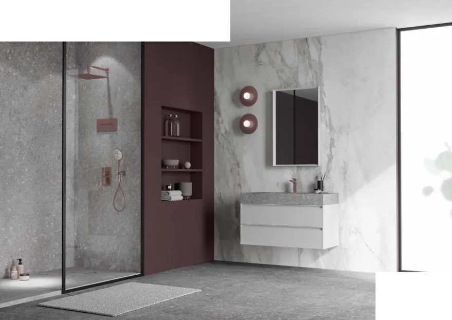 Grote xxl keramische wandtegels douche badkamer