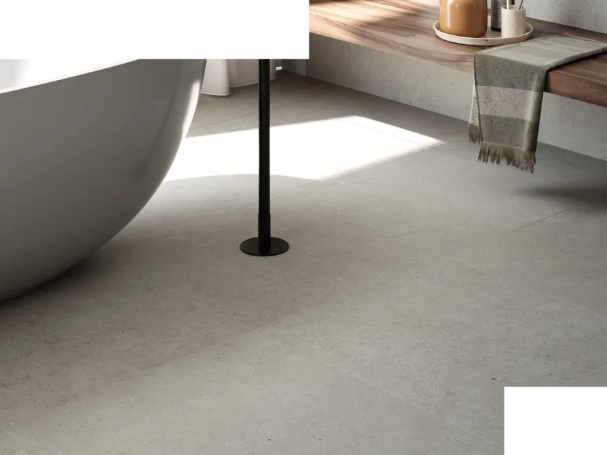 Keramische vloertegels badkamer