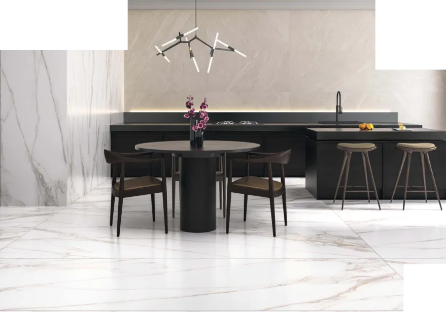 Tyles keramische tegels in marmerlook keuken muur vloer xxl