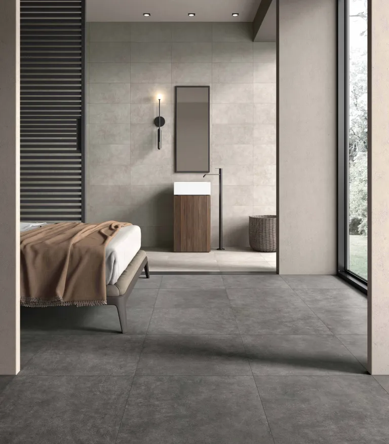 Tyles keramische tegels slaapkamer donkergrijs