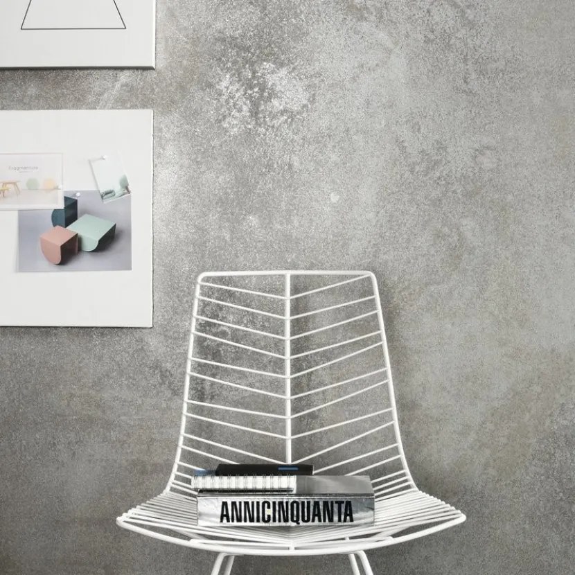 Tyles keramische metaallook tegels muur grijs