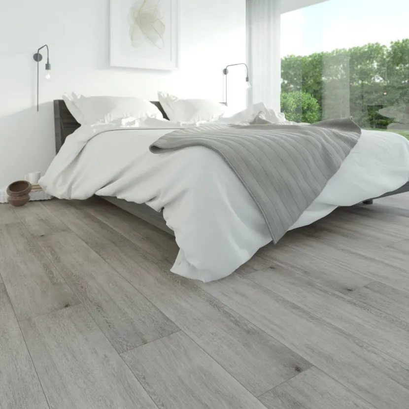 Tyles keramische parkettegels houtlook slaapkamer grijs